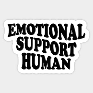 emotional support human Sticker